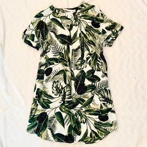 Tropical Print Maternity Dress